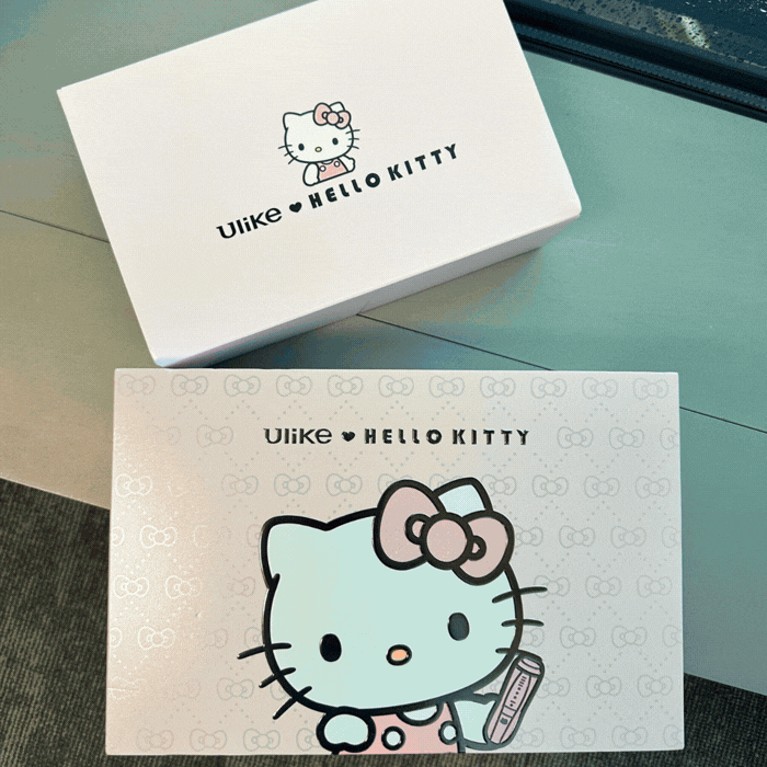 ulike 脫毛儀 Air10 x Hello Kitty 限量版精緻登場,這次的限量版從包裝到配件都充滿驚喜!!(圖片來源:mor編輯部)