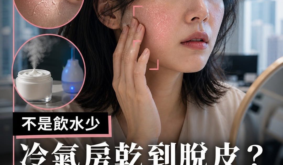 冷氣房皮膚乾燥急救法丨皮膚科醫生教8招自救！告別脫皮痕癢 辦公室保濕全攻略