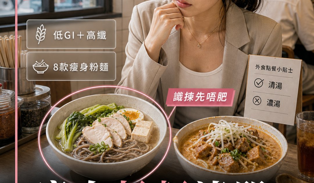 減脂期可以吃粉麵嗎？丨營養師拆解8款瘦身粉麵清單＋外食點餐攻略 避開致肥陷阱！
