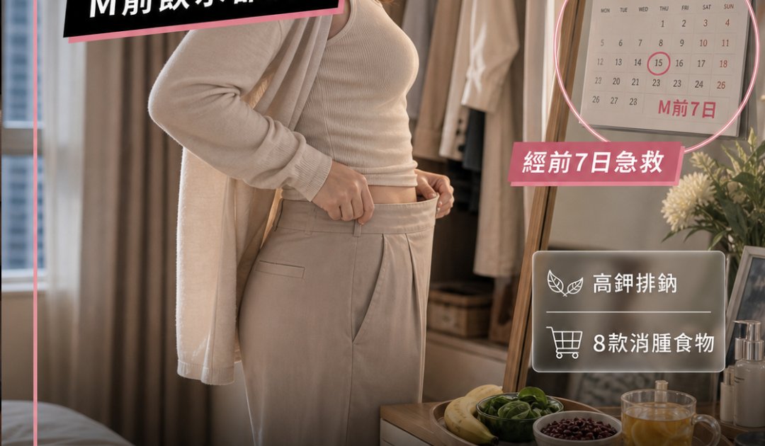 經前水腫消肚腩飲食丨營養師推介8款「去濕消腫」食物！告別M前肥腫肚谷谷
