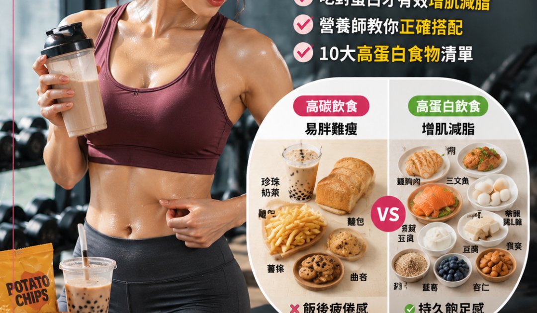 蛋白質增肌減脂丨營養師推薦10大高蛋白食物！擺脫易肥體質 踢走假肚腩