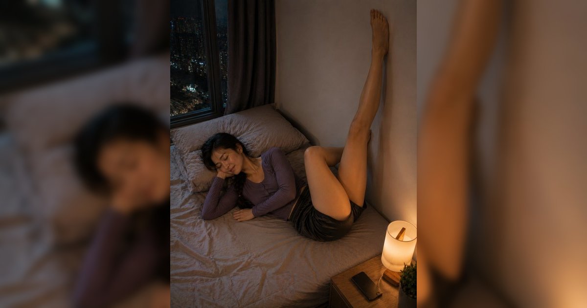4分鐘睡前瘦腿伸展丨瑜伽老師教5個動作KO象腿水腫瞓住瘦不是夢！
