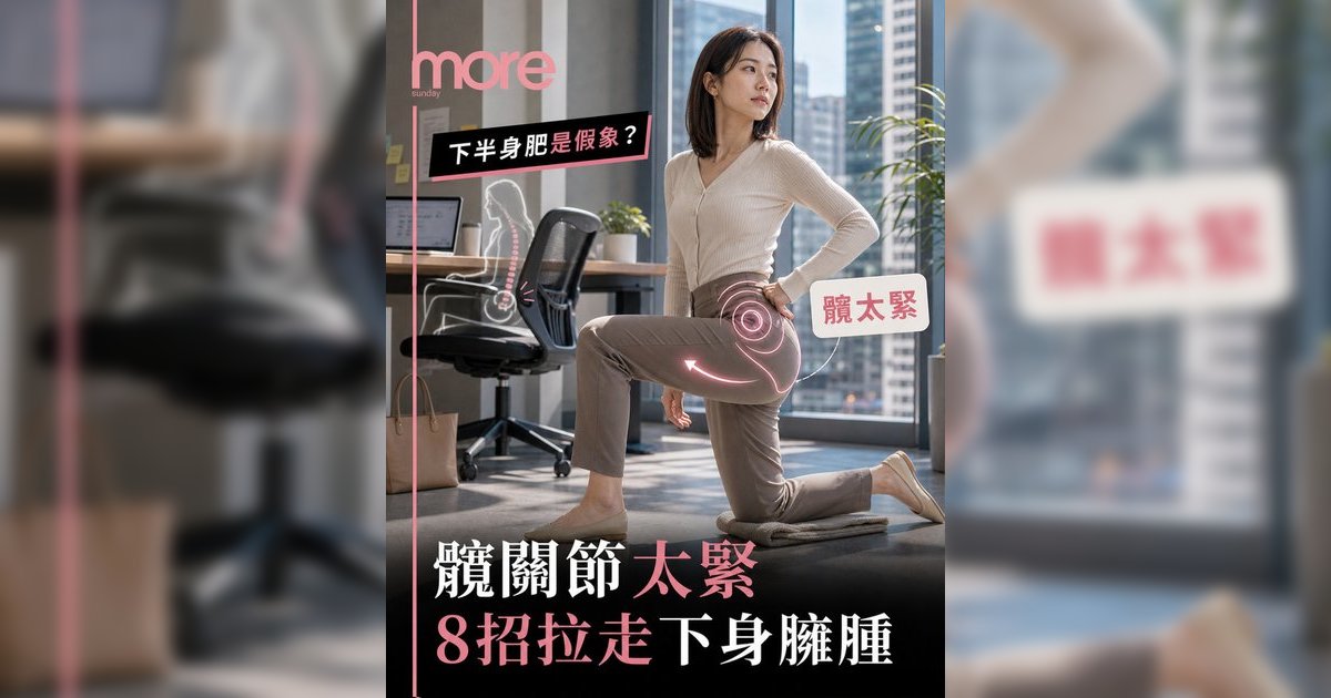 髖關節太緊會令下半身顯胖？物理治療師教8個動作改善假性肥胖告別梨形身材